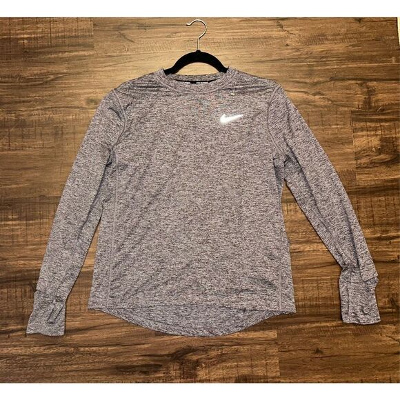 NIKE Dri-fit Element Running Crew In Cave Purple Heather, Sz Medium, MP $55 - Picture 2 of 10
